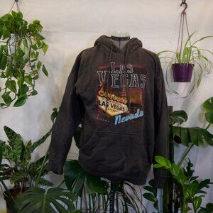 Point Sportswear Gray Las Vegas Souvenir Hoodie, Size M